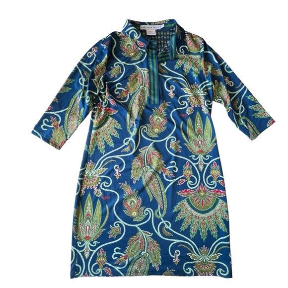 Gretchen Scott Everywhere Dress in Navy Plume | XL - Picture 7 of 10